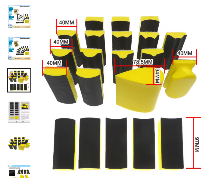 Detail sanding attachment kit